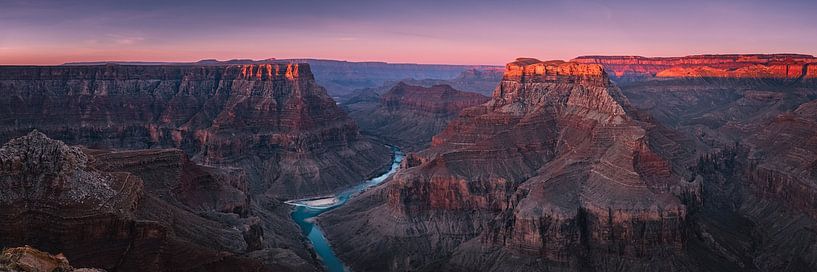 Panorama van de Confluence Point, Grand Canyon van Henk Meijer Photography