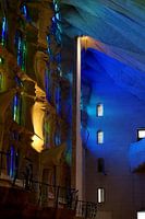 sagrada familia blue light