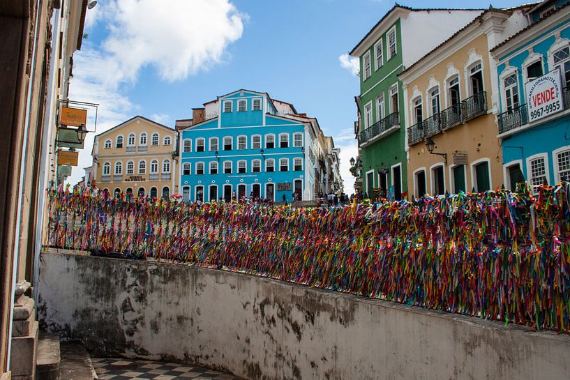 Bâtiments coloniaux à Salvador de Bahia par Martijn