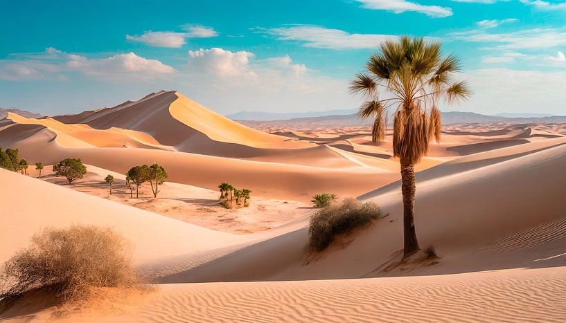 Wüste mit Sand und Sonne von Mustafa Kurnaz