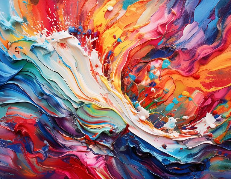 Peinture en couleurs artistiques par Mustafa Kurnaz