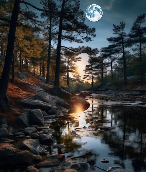 Paysage hivernal romantique par fernlichtsicht