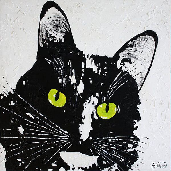 Black Cat by Kathleen Artist Fine Art