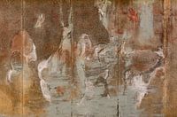 Malerei an einer alten Wand