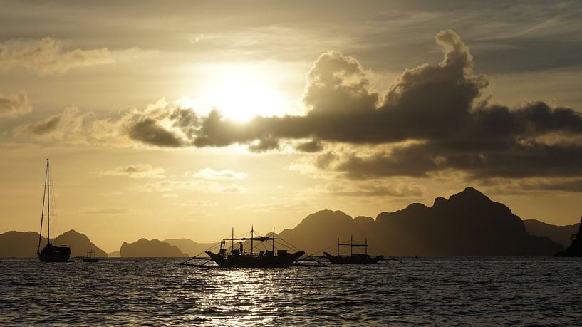 Philippinischer Sonnenuntergang von Inge braam