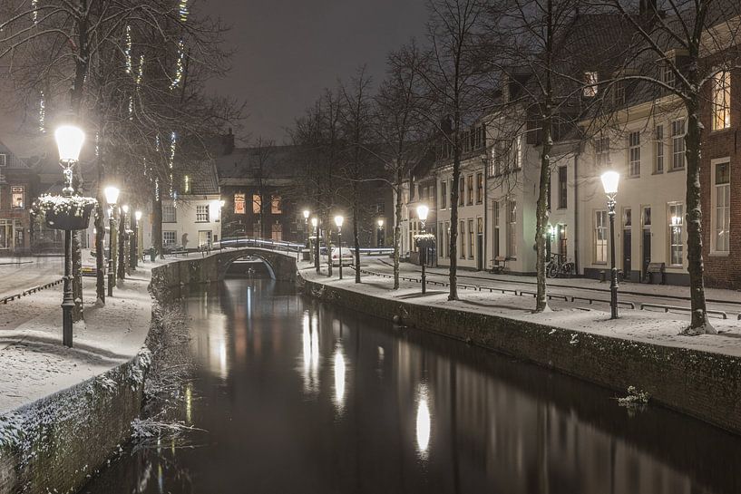 Amersfoort enneigé en soirée par Karin Riethoven