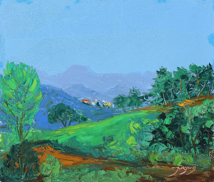 Green Hillside by Jukyong Park