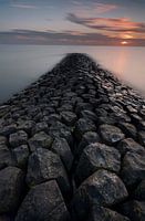 large stones at IJsselmeer