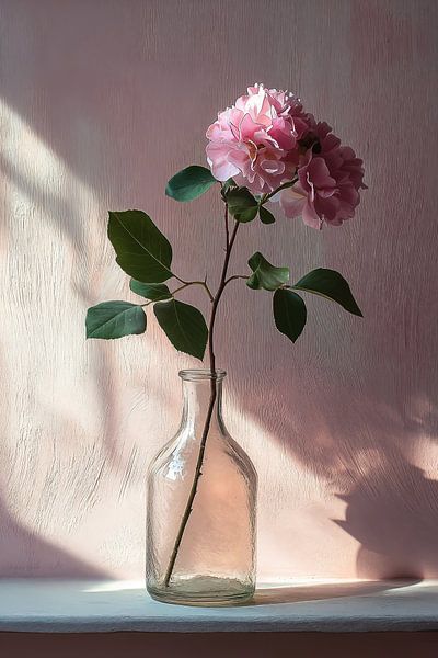 Rose rose dans la lumière du matin par Studio BB