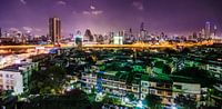 La ligne d'horizon de Bangkok la nuit