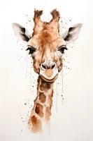 Giraffe Aquarell