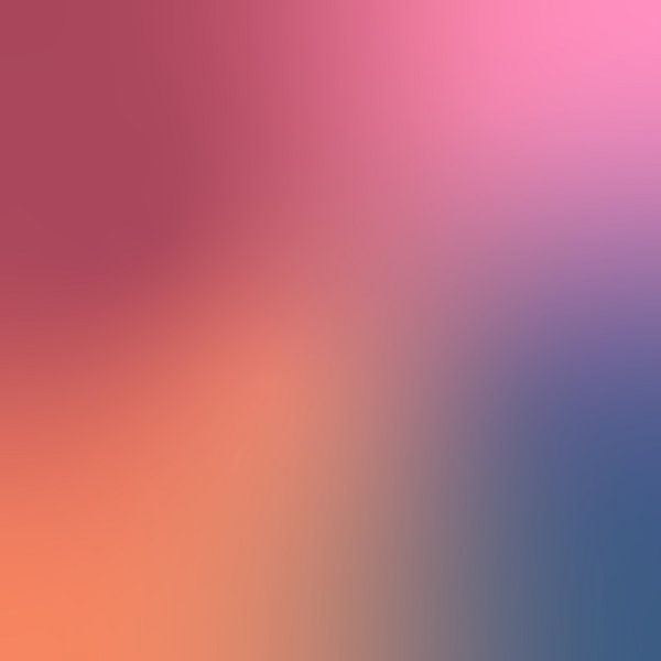 Farbverlauf in Pastell- und Neonfarben. Orange, rosa, merlotrot und blau von Dina Dankers