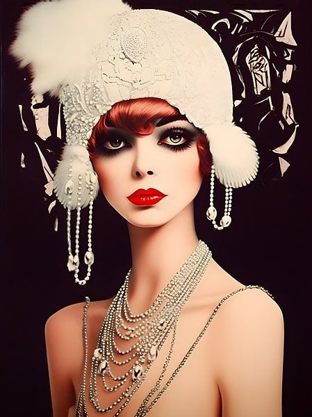 woman portrait charleston Great Gatsby by Jan Bechtum