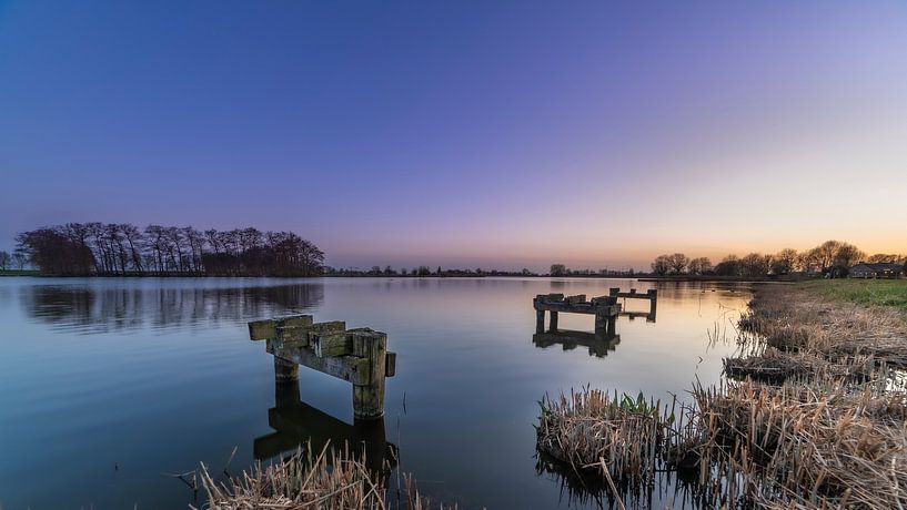 Binnenmaas at sunset by Alvin Aarnoutse