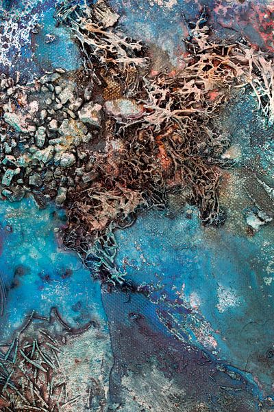 Farbenfrohe Wasserlandschaft von Art by Fokje