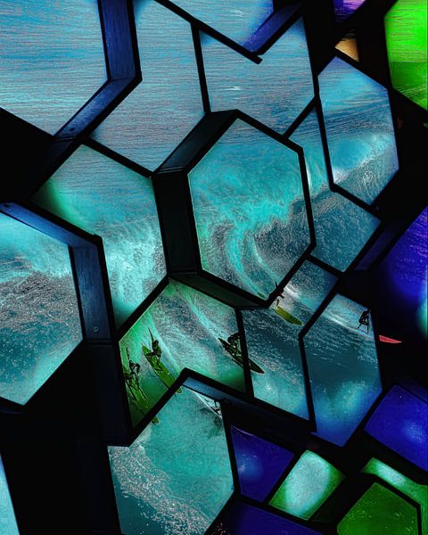 Abstraktes Surfen von Truckpowerr