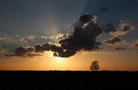 Zon achter de wolken