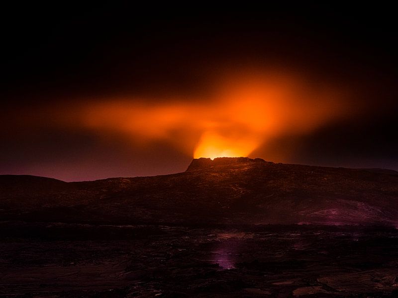 Le volcan Fagradalsfjall en Islande par Eddy Westdijk