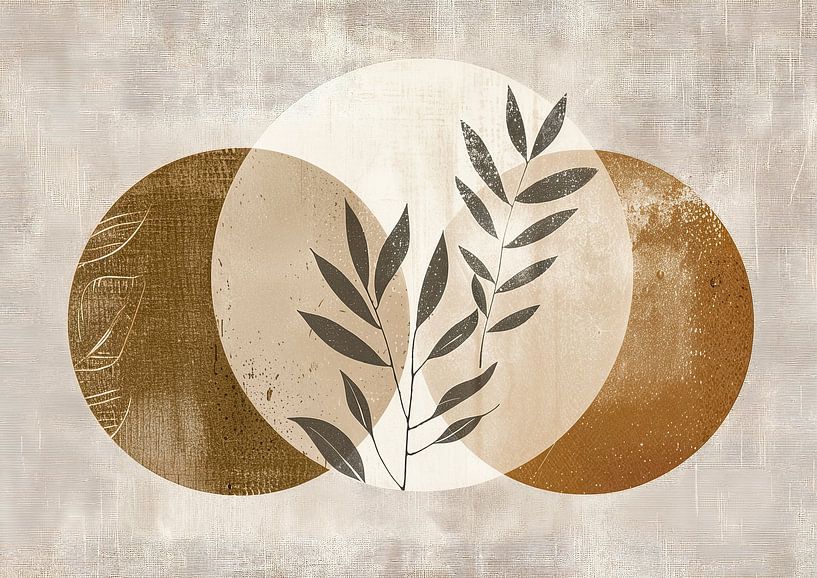 Skandinavischer Minimalismus auf Leinen von Moderne Kollektion