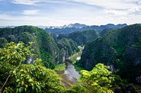 Übersichtsfoto Ninh Binh in Vietnam.
