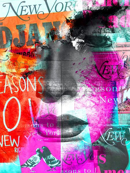 The face and N.Y.  par Gabi Hampe