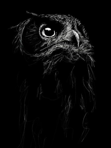 Hibou II par Yoga Pranata