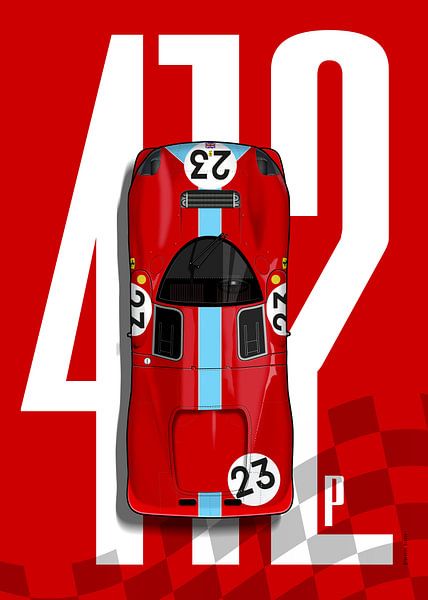 Ferrari 412P Top Tribute von Theodor Decker