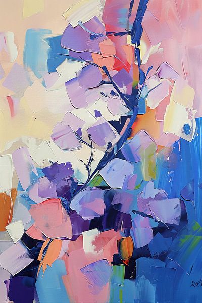 Abstrakte Blumenkunst von Abstraktes Gemälde