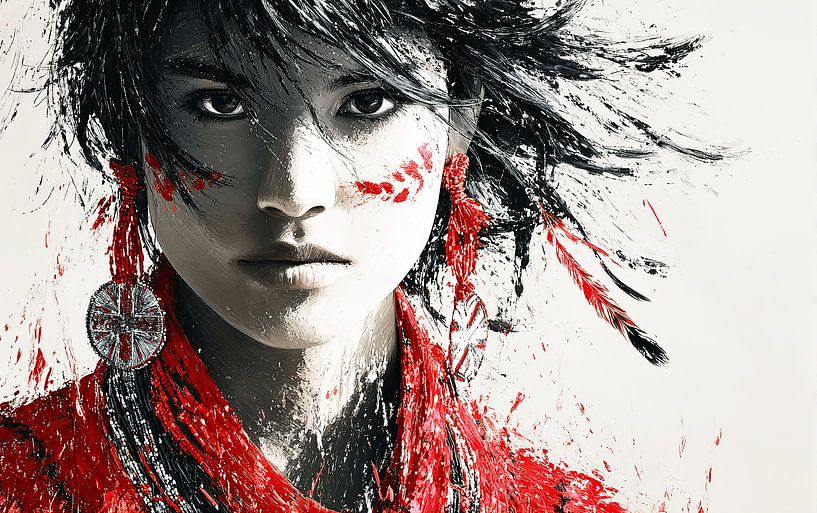 Le voyant | Portrait expressif par Karina Brouwer