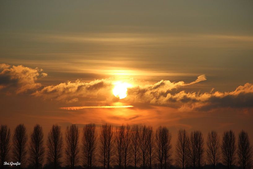 Coucher de soleil par Brigitte Kielenstijn