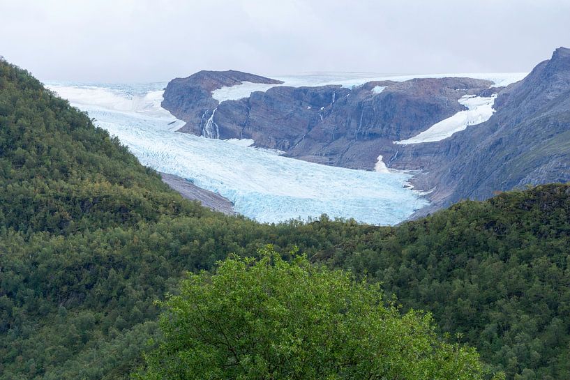 Blick auf den Gletscher Norwegen von Henk Alblas