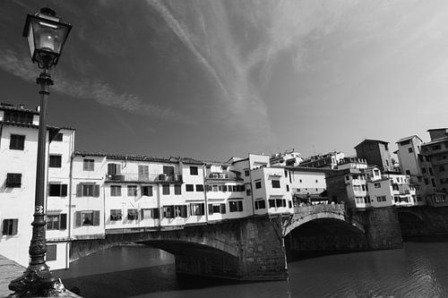 Ponte Vecchio Florence Zwart/wit von Jasper van de Gein Photography