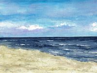 Plage de la mer Baltique au Danemark