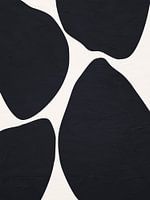 Organic abstract art - black and white tones