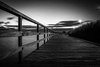 Wandel pad over het water in Bergen op Zoom