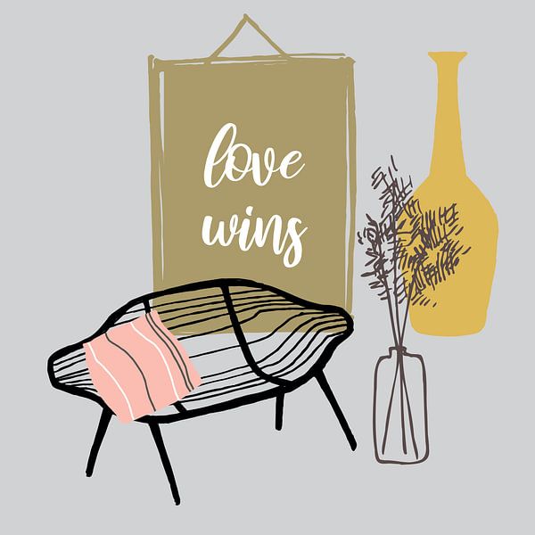 Love Wins by Mad Dog Art