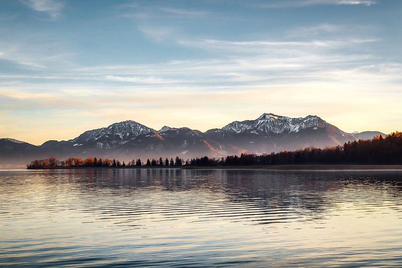 Chiemsee Blick auf die Berge von Munich Art Prints