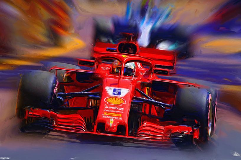 Sebastian Vettel #5 - 2018 von DeVerviersBelgium