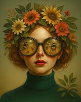 Die Frau mit der Bienenbrille