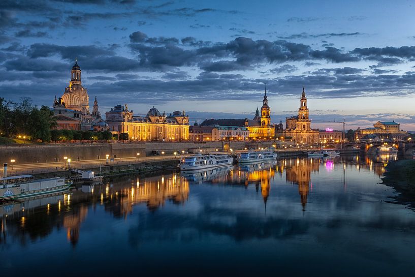 Dresden Blauw Uur van PixelDynamik