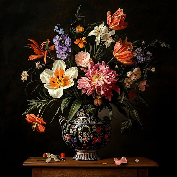 Blumenvase | Blossom Elegance von Wunderbare Kunst