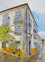 Obidos in Portugal | Aquarellmalerei