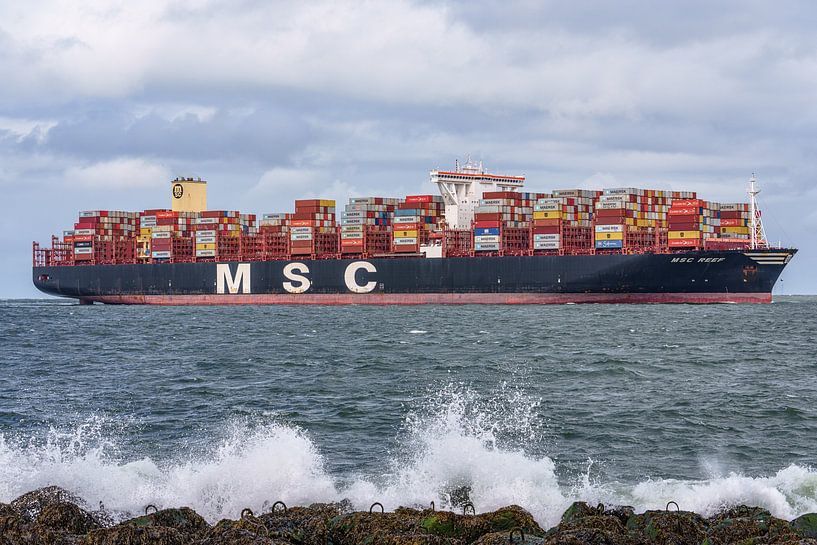 MSC Reef containerschip. van Jaap van den Berg