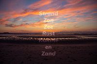 Horizon de la plage avec un vers