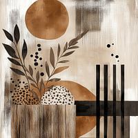 Nature abstraite dans les tons de terre n.2