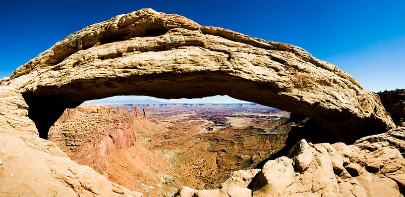 Panorama Mesa Arch USA von Lieke Doorenbosch
