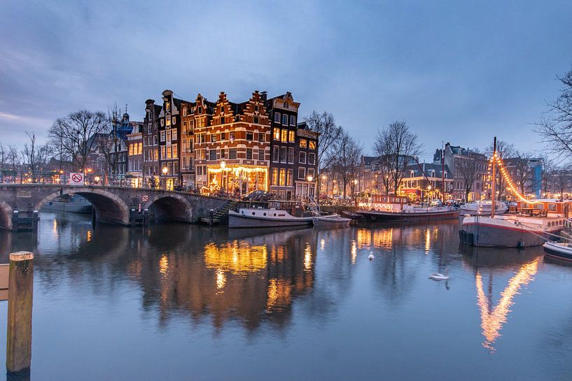 Kneipe Papeneiland, anno 1641, Amsterdam von Aldo Sanso