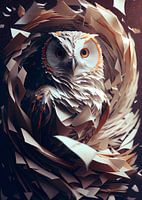 Hibou fantastique futuriste