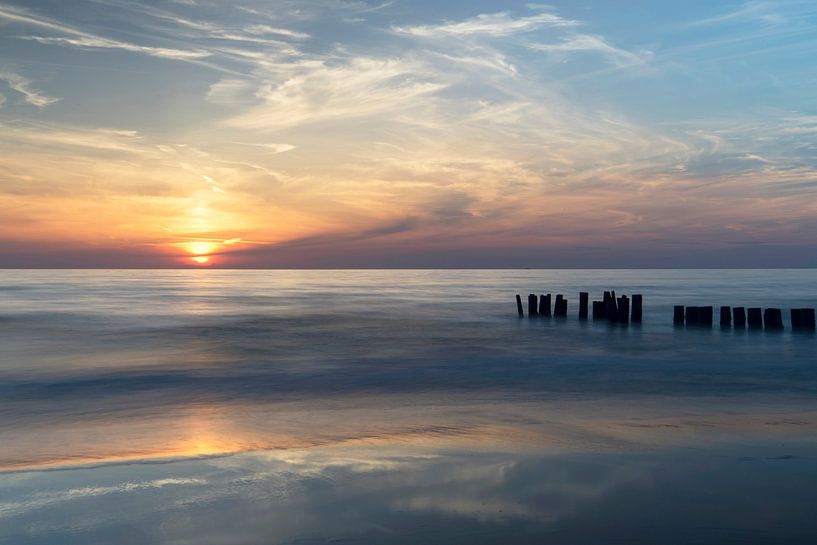 Golfbrecher im Meer von Barbara Brolsma