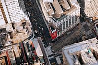 Die Straßen von Manhattan New York von oben